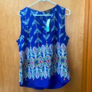 ReneeC Jory Split Neck Blouse - Stitch Fix - Size L